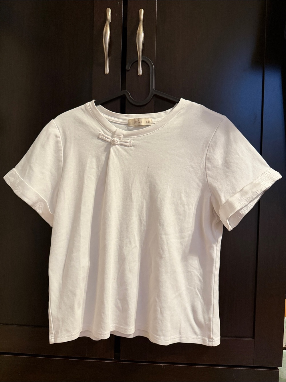 Classic White Short-Sleeve Women's Top
